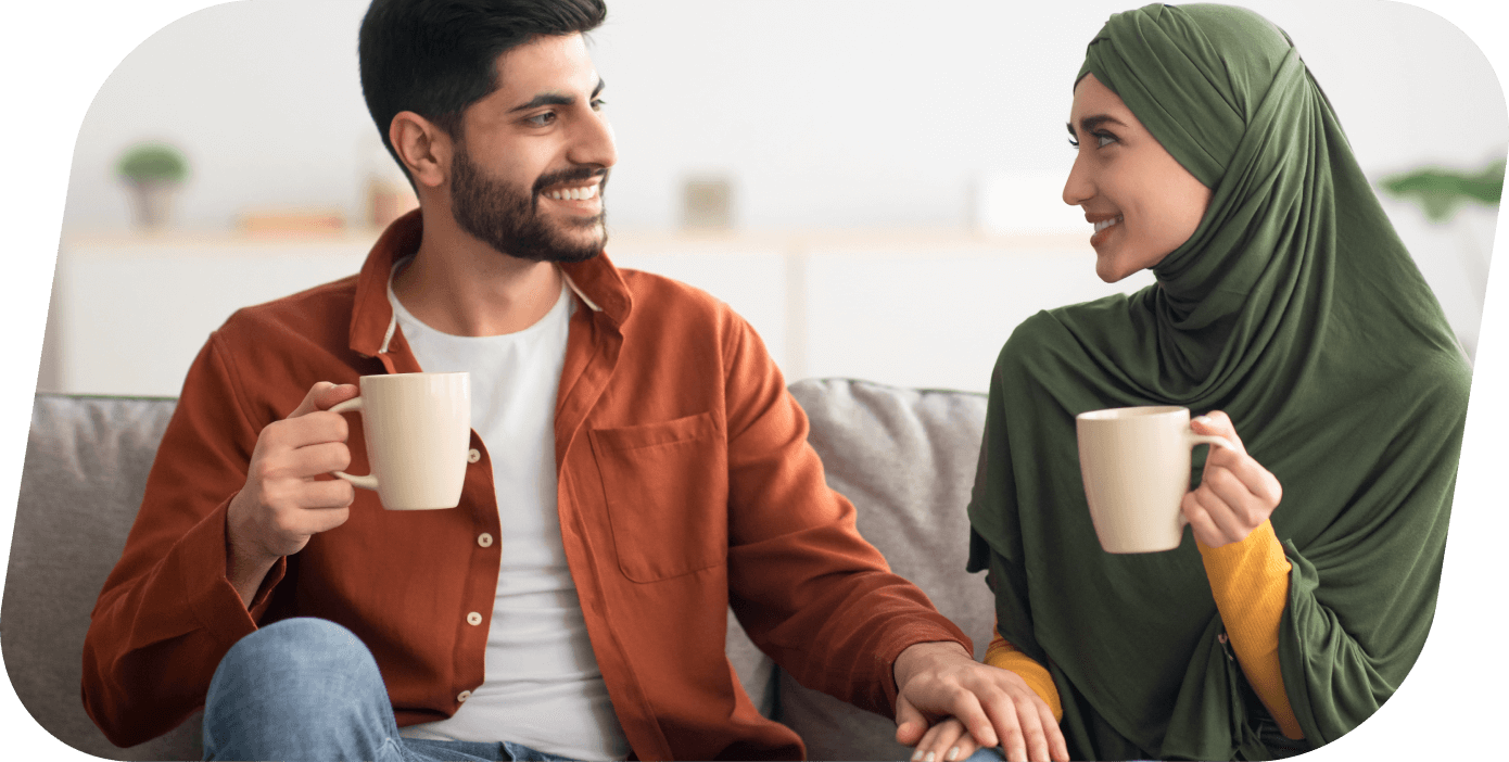 couple holding hands and happy with ai applications and document scanning services